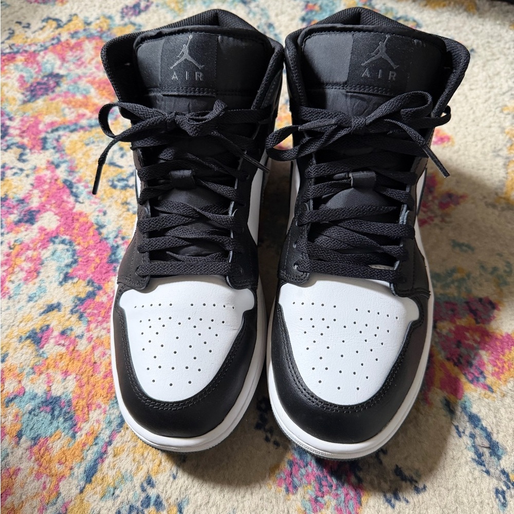 Nike Jordans Black, gray and White High-Top Sneakers